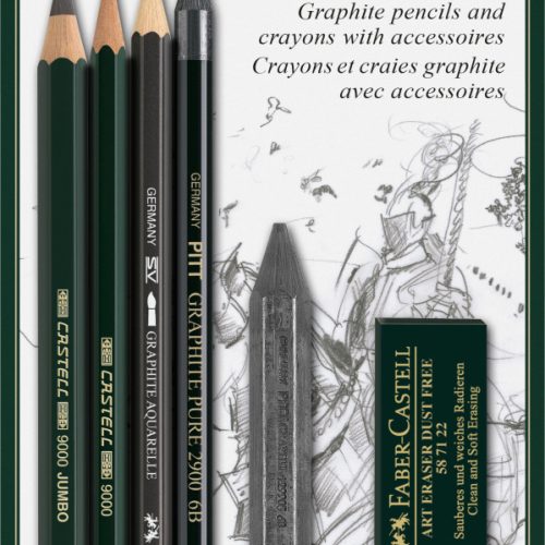BLISTER 7 PIESE PITT GRAFIT FABER-CASTELL