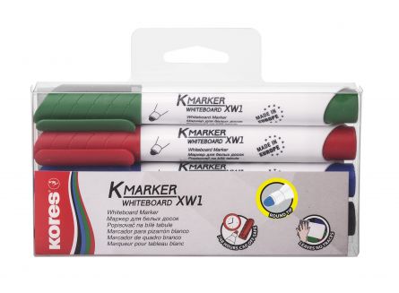 MARKER WHITEBOARD 4/SET 3MM KORES