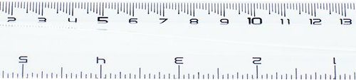 RIGLA 15CM TRANSPARENTA DELI