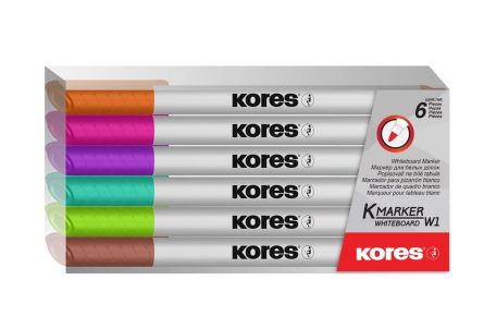 MARKER WHITEBOARD SET 6 SLIM KORES