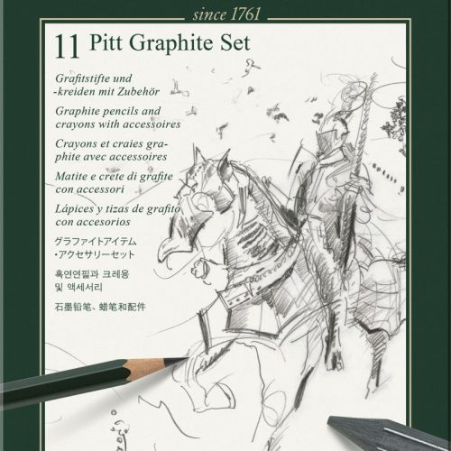 SET PITT MONOCHROME GRAFIT 11 BUC FABER-CASTELL