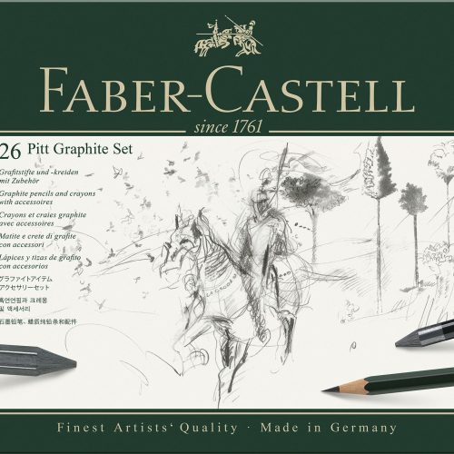 SET PITT MONOCHROME GRAFIT 26 BUC FABER-CASTELL