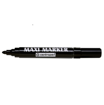 MARKER PERMANENT NEGRU MAXI 2-4MM 8936 CENTROPEN