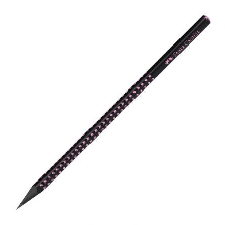 CREION GRAFIT B GRIP SPARKLE LEMN NEGRU MIDNIGHT ROSE FABER-CASTELL