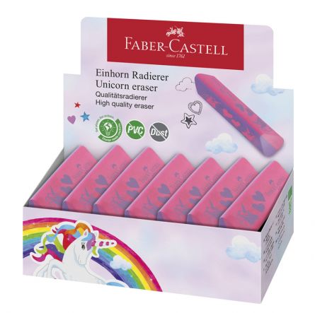 RADIERA CREION DUST FREE UNICORNI FABER-CASTELL - imagine 2