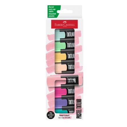 TEXTMARKER MINI SET 8 PASTEL FABER-CASTELL