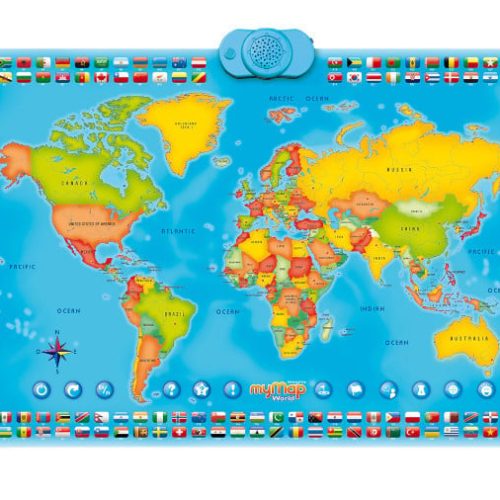 HARTA LUMII BILINGVA, RO/EN CU CREION INTERACTIV, MOMKI