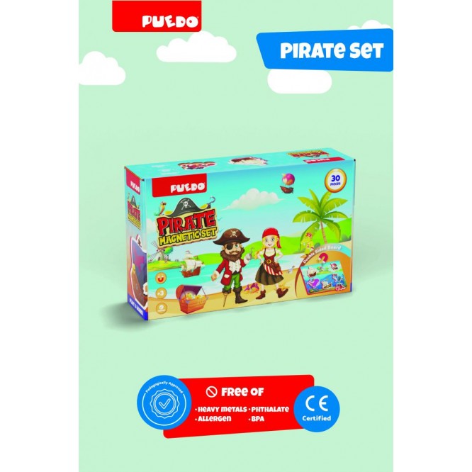JOC MAGNETIC DIN SPUMA EVA, PIRATI, PUEDO