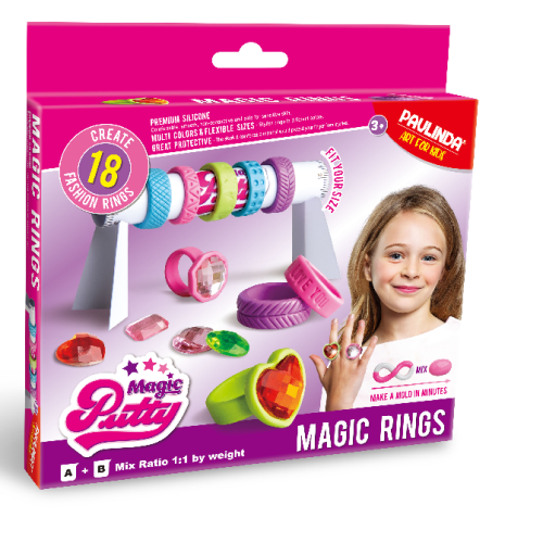 Set creatie plastilina inteligenta - inele Paulinda