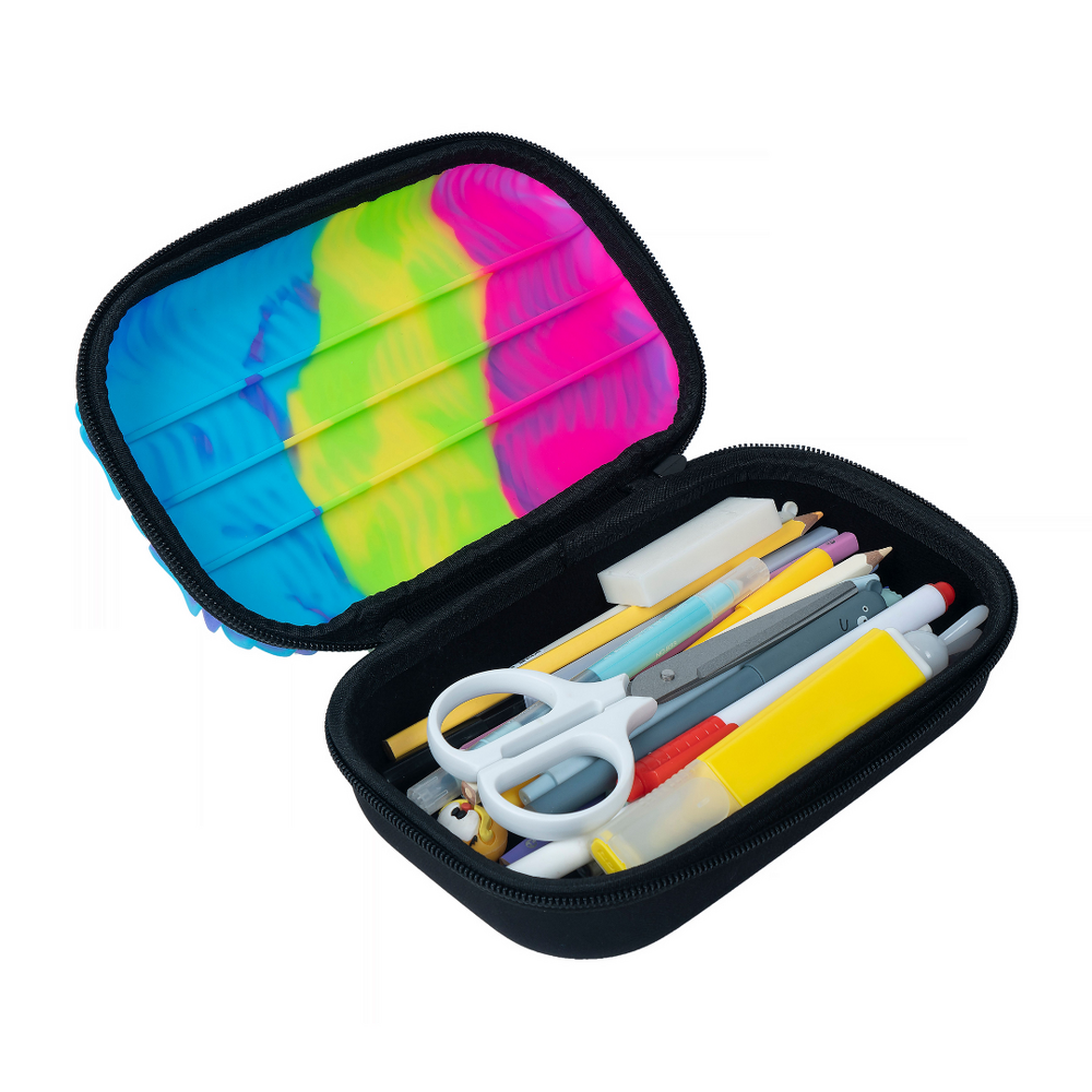 Penar cu fermoar ZIPIT Wavy Silicone Top Storage Box - Neons - imagine 2