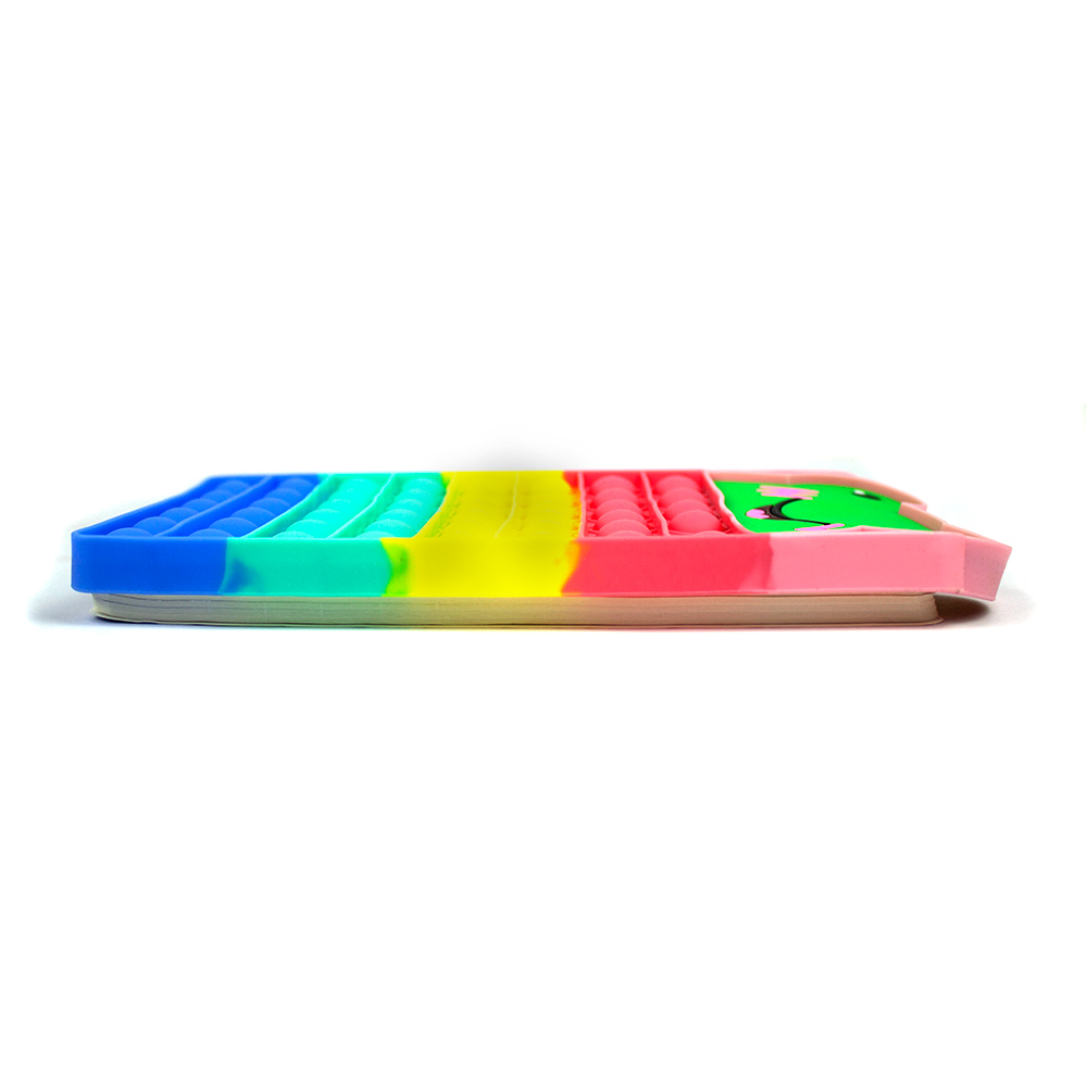 Caiet A5 80 file coperta silicon Pop-It - model broasca - imagine 3