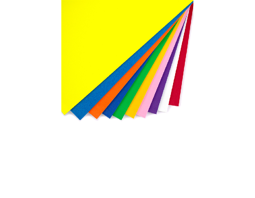 Hartie buretata EVA pentru colaje, 10 culori/set EVOffice - imagine 2