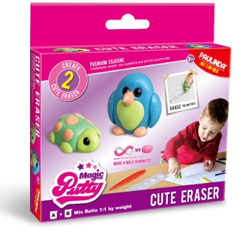 Set creatie plastilina inteligenta - radiera cu forme Paulinda