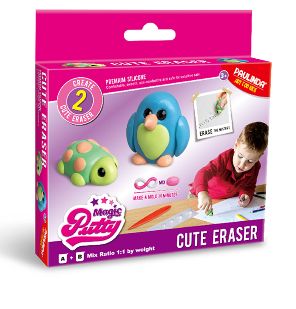 Set creatie plastilina inteligenta - radiera cu forme Paulinda