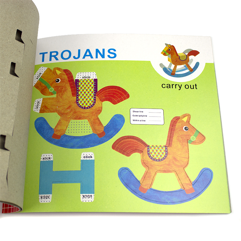 Caiet de creatie 3D cu forme pretaiate "Handwork Book" 18,3x21cm,12 file - diverse modele - imagine 6