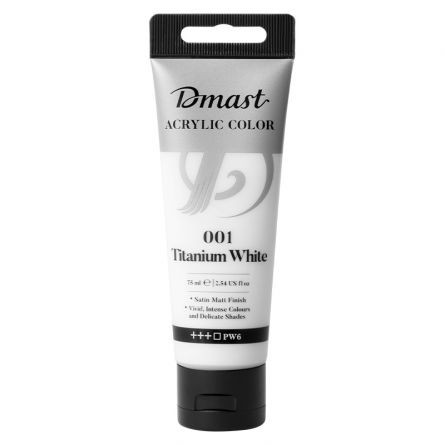 CULORI ACRILICE PROFESIONALE 75ML ALB TITAN 001 DMAST BY PEBEO