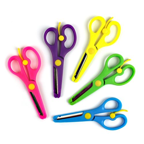 Foarfeca scolara 13 cm cu retur si protectie