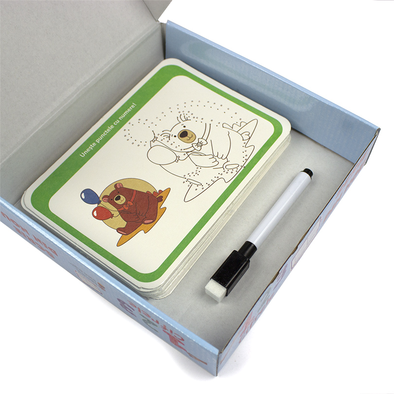 Joc educativ cu marker si burete - cifre - imagine 2