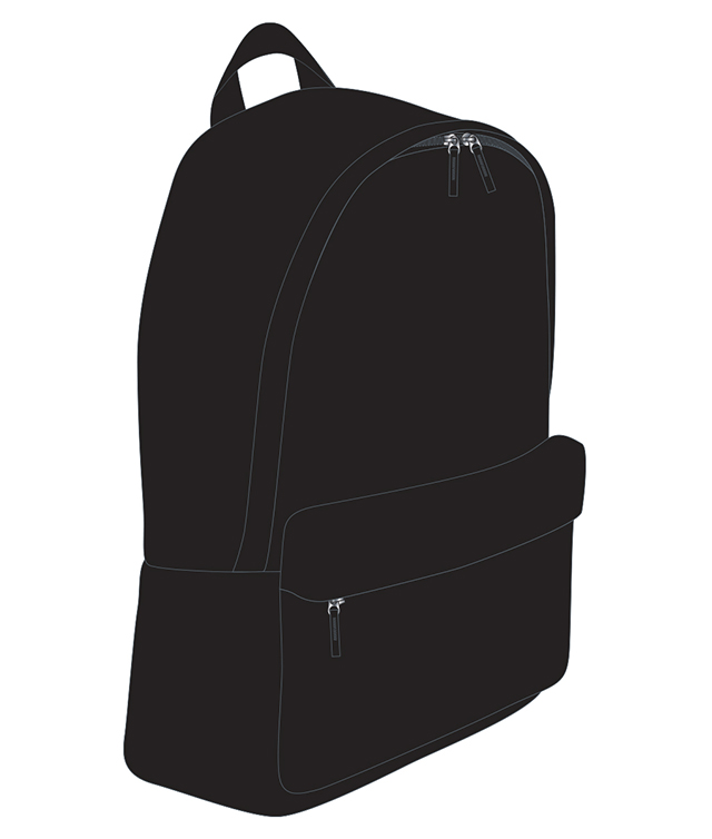 Ghiozdan Pigna Negru Basic - imagine 2