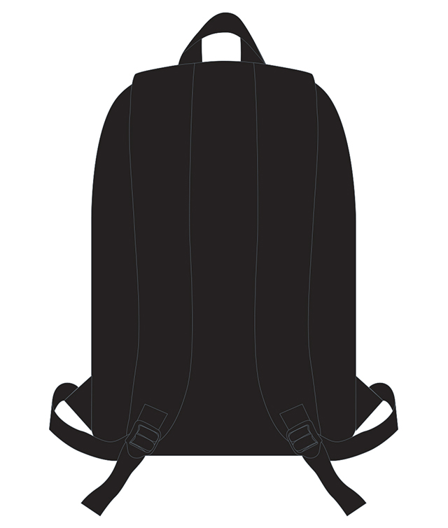 Ghiozdan Pigna Negru Basic - imagine 3