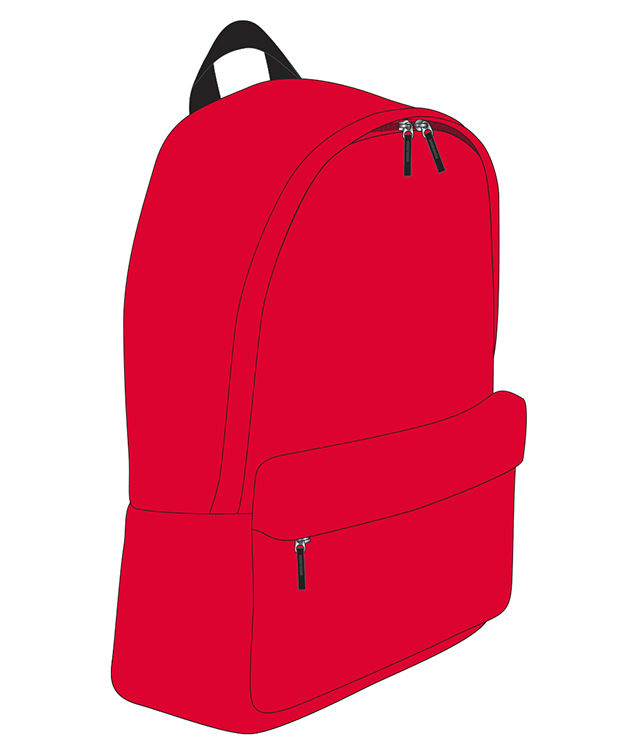 Ghiozdan Pigna Rosu Basic - imagine 2
