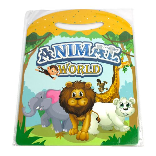 Plansa 30.5x70 cm cu stickere, creeaza o poveste - Lumea Animalelor