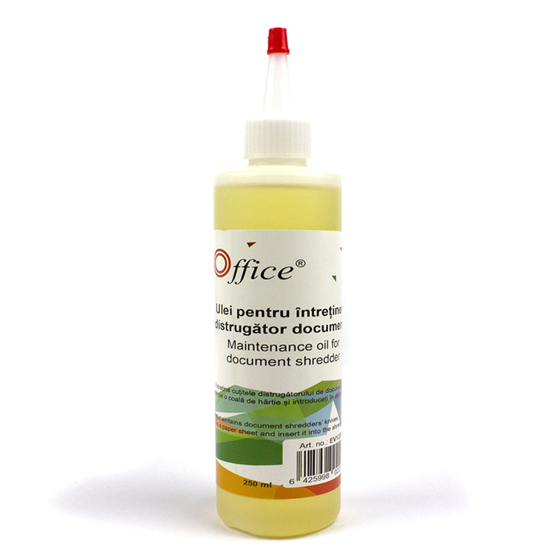 Ulei pentru intretinere distrugator documente 250ml EVOffice - imagine 2