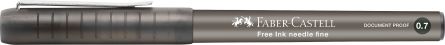 ROLLER FREE INK NEEDLE 0.7MM NEGRU FABER-CASTELL - imagine 3