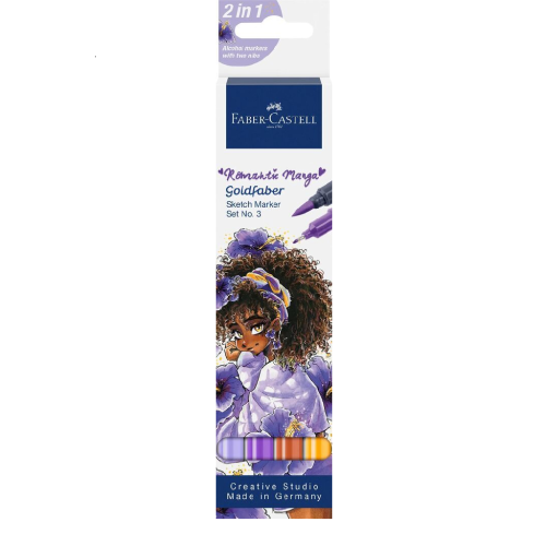 SET ROMANTIC MANGA NO.3 4 BUCATI SKETCH MARKERE GOLDFABER FABER-CASTELL