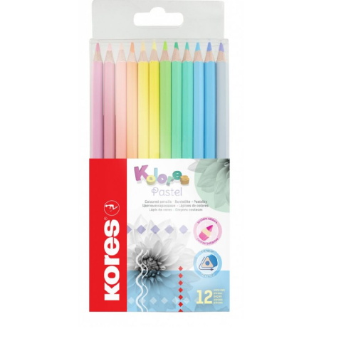 CREIOANE COLORATE 12 CULORI PASTEL KORES