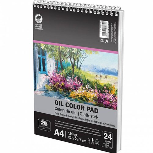 BLOC DESEN SPIRA A4 CULORI ULEI 190G 24 FILE PIGNA