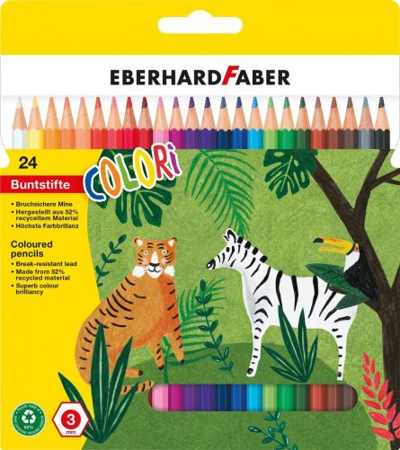 CREIOANE COLORATE PLASTIC 24 CULORI EBERHARD FABER