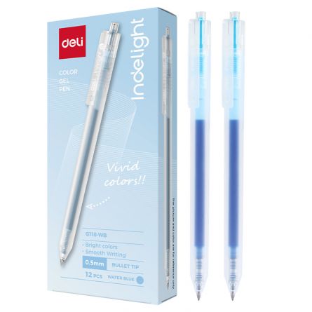 PIX CU GEL CU MECANISM 0.5MM BLEU DELI