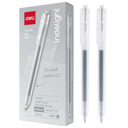 PIX CU GEL CU MECANISM 0.5MM GRI DELI