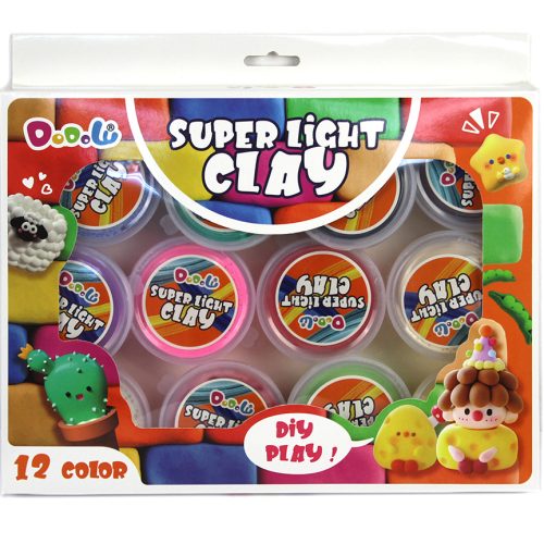 Plastilină Ușoară Light Clay – Set 12 Culori MC1207