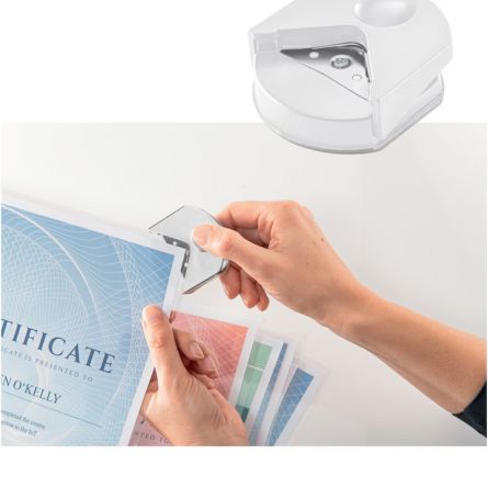 SET CRAFT GBC 4 IN 1 ALB,LAMINATOR A4 INSPIRE+, TRIMMER, ROUNDER, FOLII LAMINARE A4 - imagine 6