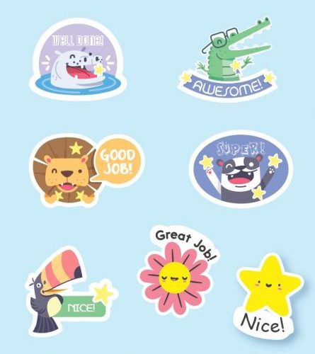 STICKER RECOMPENSE WELL DONE 2/SET MTC-305 TANEX