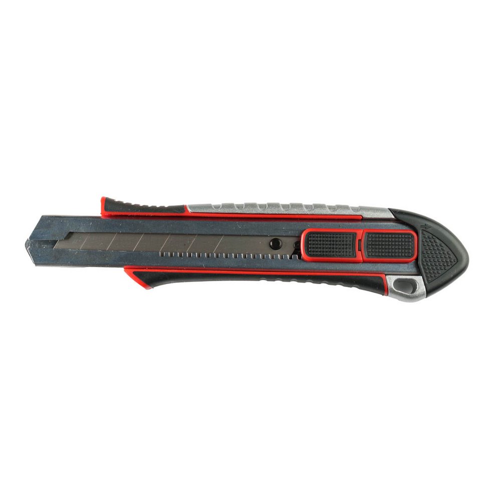 Cutter Optima Industrial 25mm – lamă SK2 tratată, 2 funcțiuni, zinc cu ABS - imagine 2