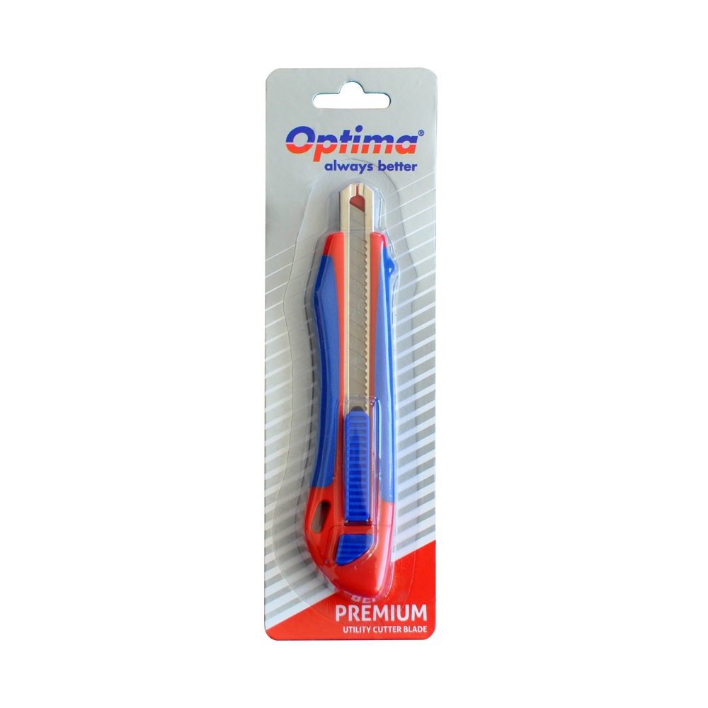 Cutter Optima Premium 9mm – auto-încărcare, 2 rezerve incluse