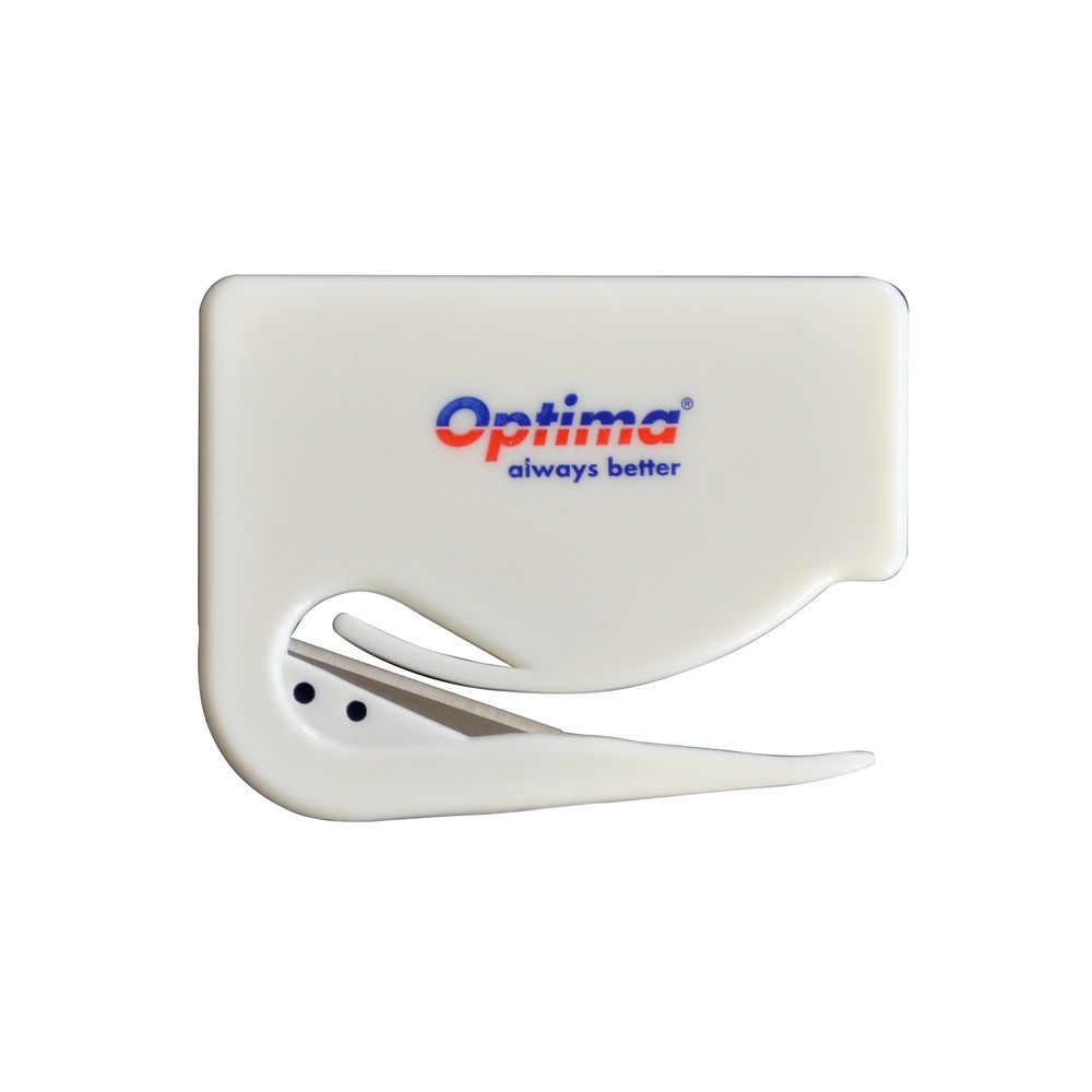 Cuțit pentru corespondență Optima Premium – lamă SK5, ABS alb