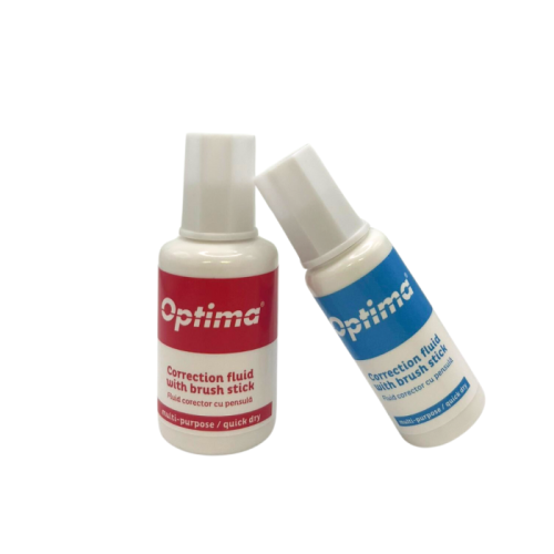 Fluid corector cu pensula, 10 ml, Optima, pe baza de solvent