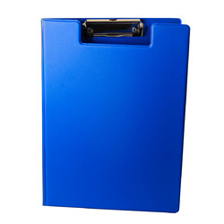 Clipboard dublu A4, plastifiat PP, Optima - albastru