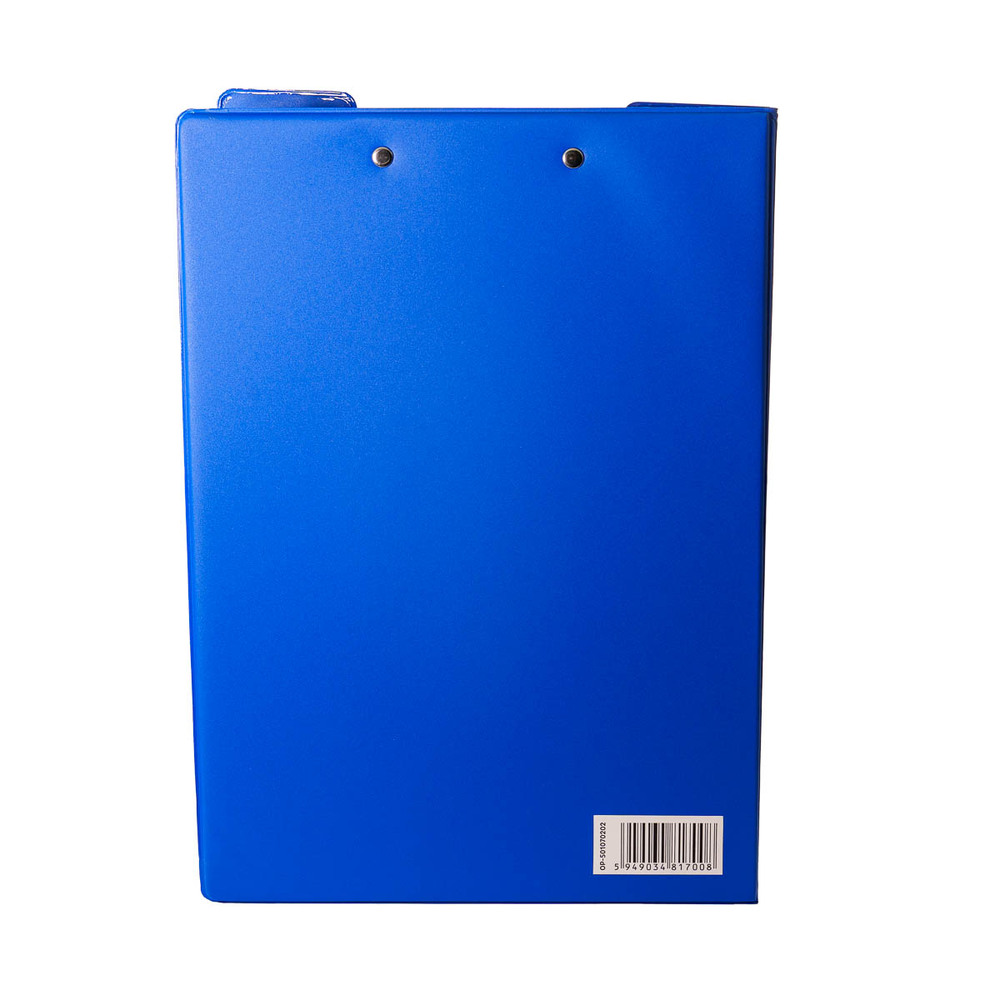 Clipboard dublu A4, plastifiat PP, Optima - albastru - imagine 4