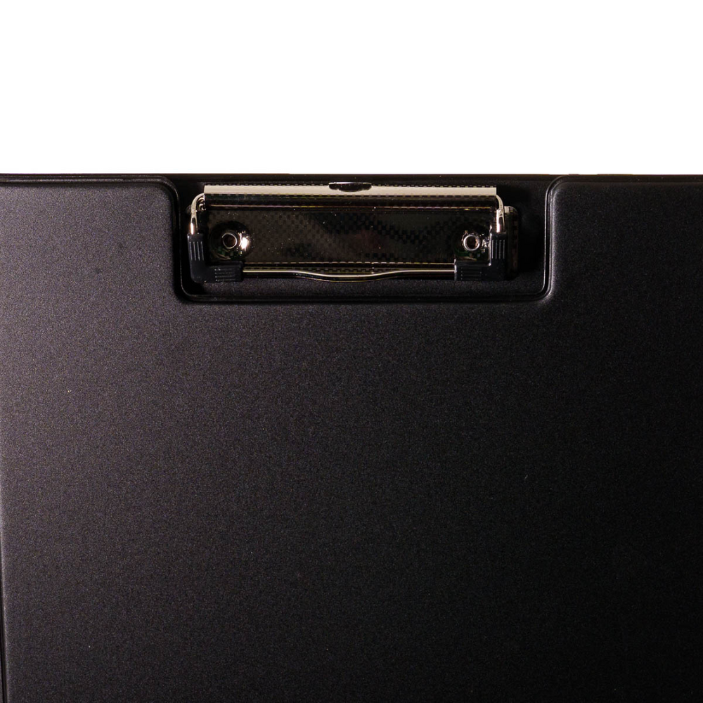 Clipboard dublu A4, plastifiat PP, Optima - negru - imagine 3