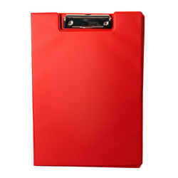 Clipboard dublu A4, plastifiat PP, Optima - rosu