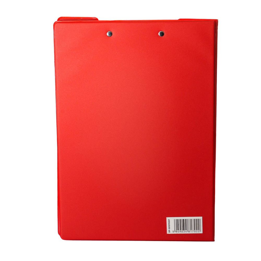 Clipboard dublu A4, plastifiat PP, Optima - rosu - imagine 4