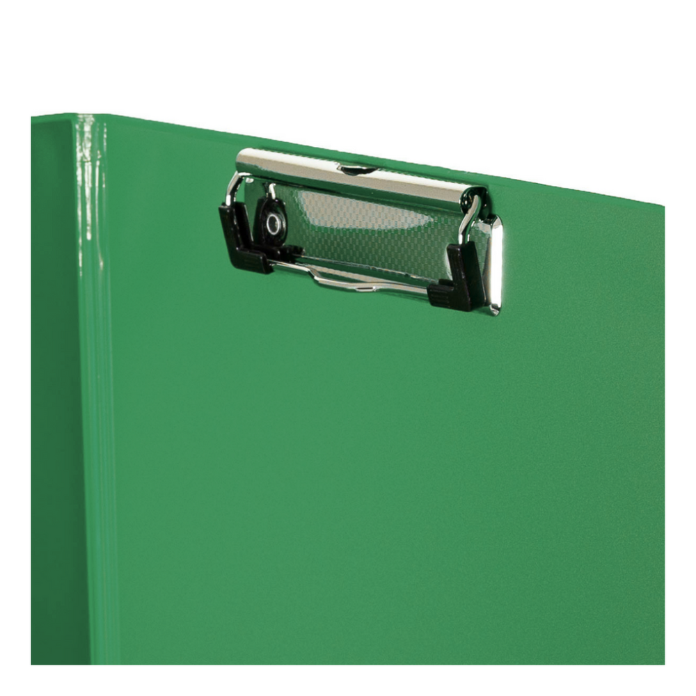 Clipboard dublu A4, plastifiat PP, Optima - verde - imagine 2