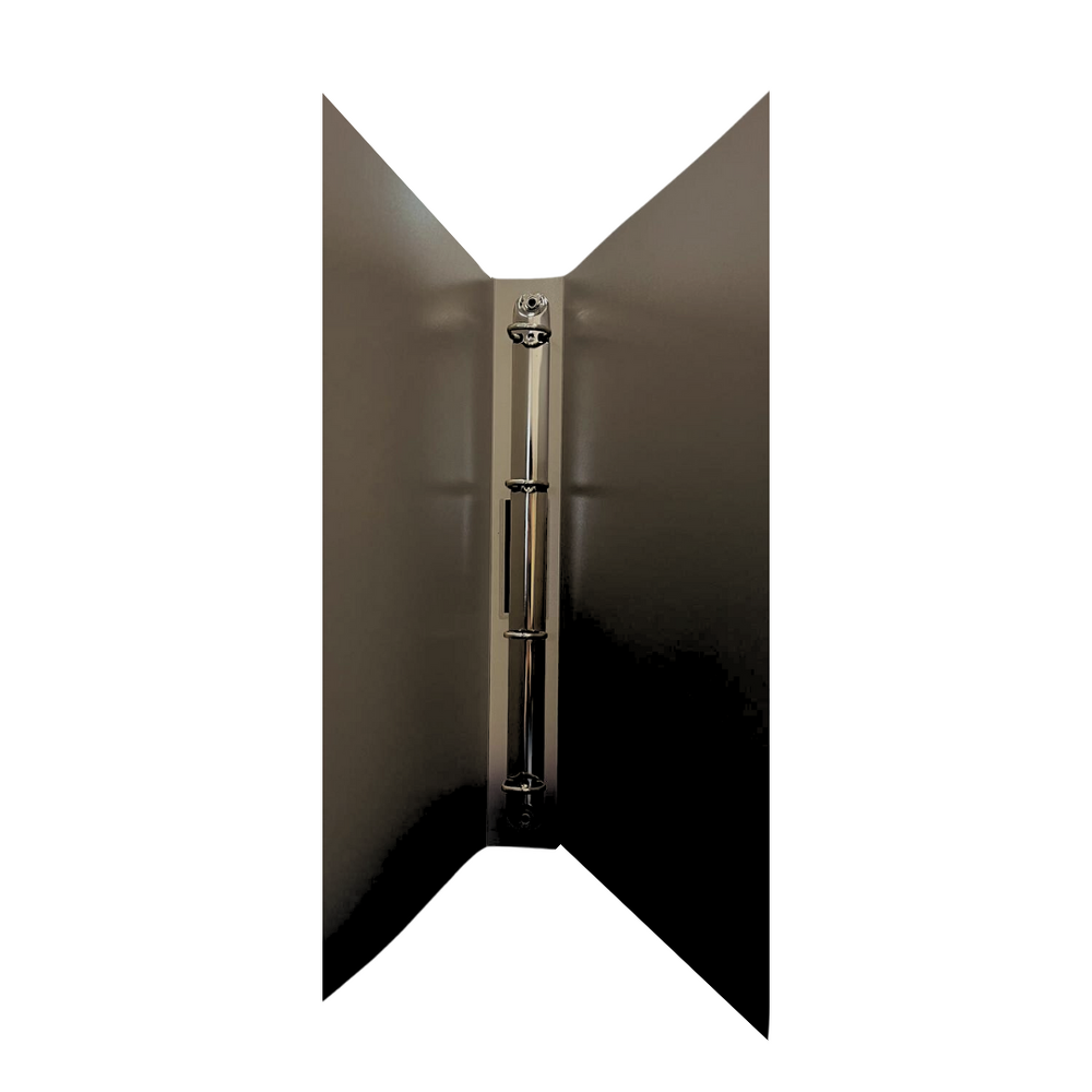 Caiet mecanic 4 inele - D16mm, coperti flexibile PP, Optima Flex - negru - imagine 2