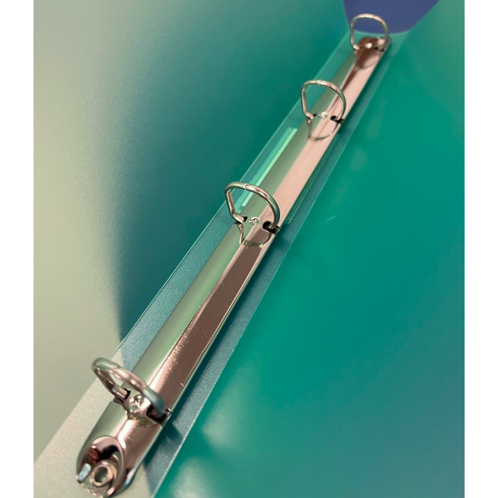 Caiet mecanic 4 inele - D16mm, coperti flexibile PP, Optima Flex - verde - imagine 2