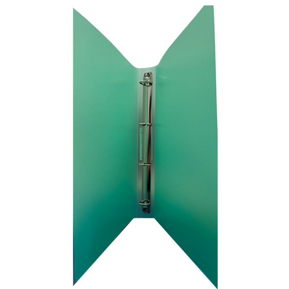 Caiet mecanic 4 inele - D25mm, coperti flexibile PP, Optima Flex - verde - imagine 2